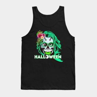 Funny Halloween catrina Tank Top